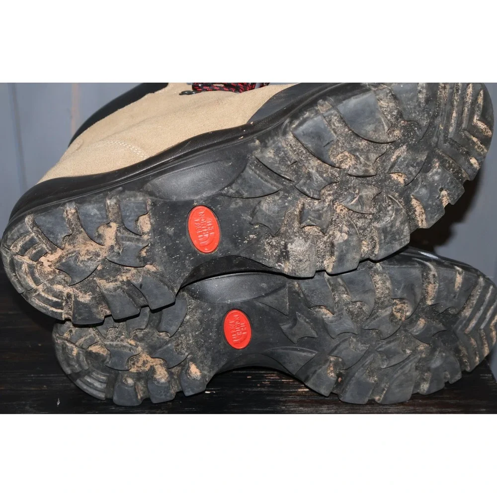 The North Face Hiking Boots Icepick Men 11.5 Tan Waterproof Suede Made In Italy